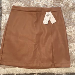 Brand new! Leather skirt